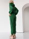 Стильний утеплений костюм на флісі Худі+джогери зелений, Зелений, S-M