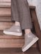 Стильные кожаные лоферы со шнуровкой с мехом мокко, 36, Набивной мех