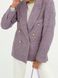 Стильный твидовый пиджак лиловый, Лаванда, S