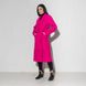 Демисезонное пальто-халат Мадрид малиновое, Малиновый, XS