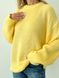 Базовий вовняний светр оверсайз жовтий, Жовтий, універсальний (S-L)