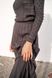 Платье вязаное ажурное Грэмми графит, Тёмно-серый, XS-S