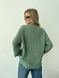 Базовий вовняний светр оверсайз оливковий, Оливковий, універсальний (S-L)