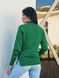 Базовый шерстяной свитер с боковыми разрезами и горловиной стоечкой зеленый, Зелёный, универсальный (S-L)