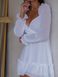 Шифонова сукня міні, Білий, S