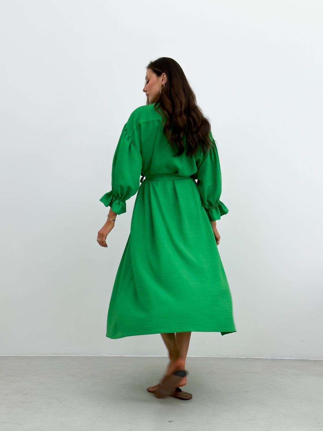 Сукня бохо максі зелена, Зелений, універсальний (S-L)